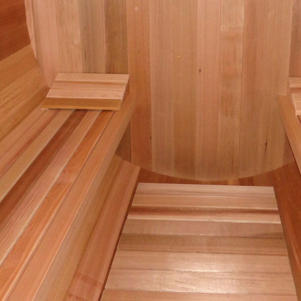 7'x6' (214x182cm) Panoramic Sauna - Clear Cedar