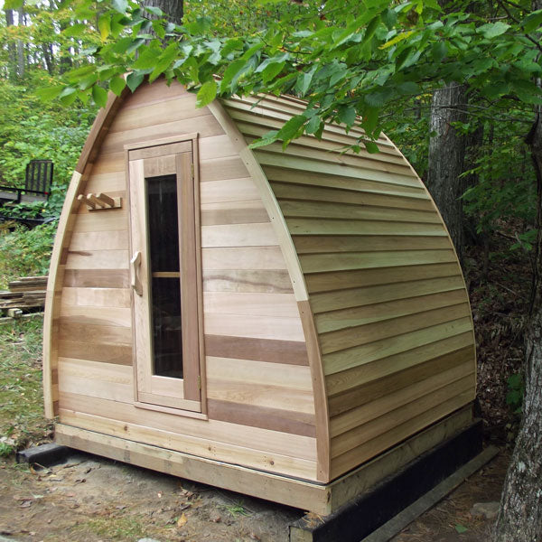 8x6 (244x182cm) POD Sauna -Clear Cedar