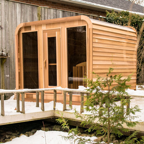 8'x6' (244x182cm) Luna Sauna - Clear Cedar