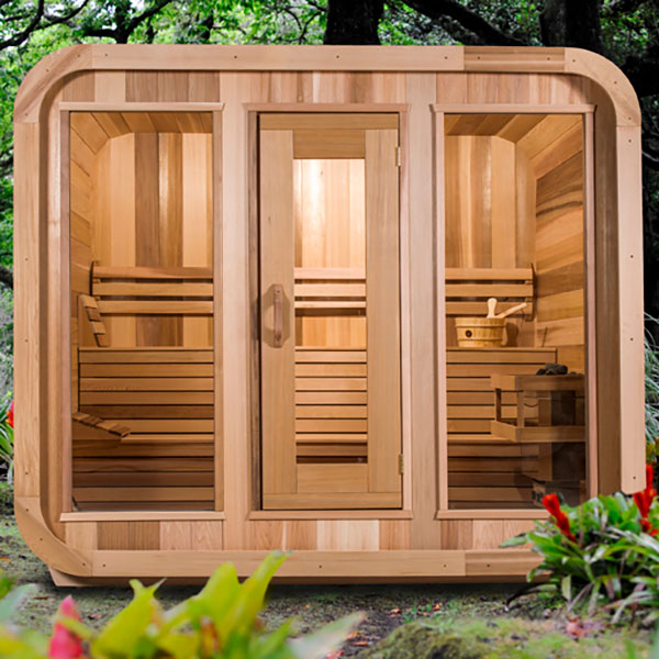 8'x6' (244x182cm) Luna Sauna - Clear Cedar