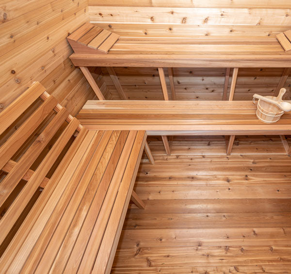8x6 (244x182cm) POD Sauna -Knotty Cedar