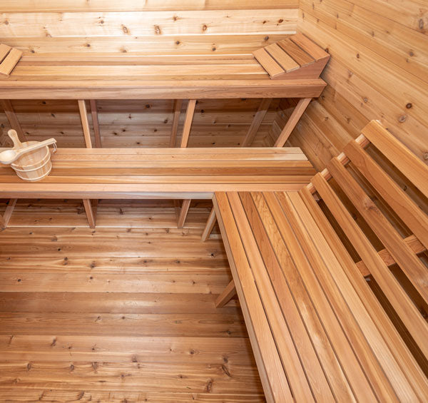 8x6 (244x182cm) POD Sauna -Knotty Cedar