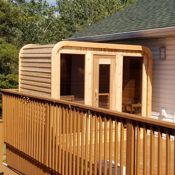8'x6' (244x182cm) Luna Sauna - Knotty Cedar