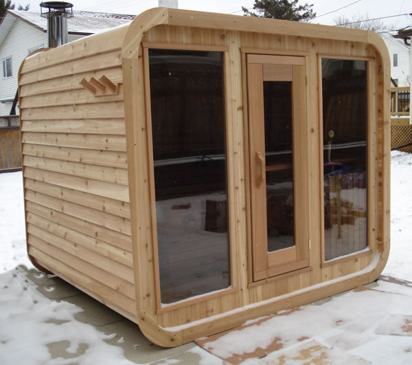 8'x7' (244x214cm) Luna Sauna - Knotty Cedar