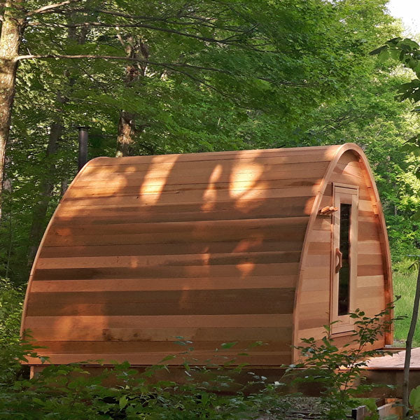 8x8 (244x244cm) POD Sauna -Clear Cedar