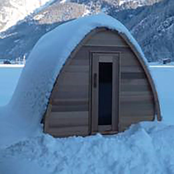 8x8 (244x244cm) POD Sauna -Clear Cedar