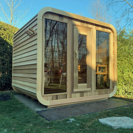 8'x8' (244x244cm) Luna Sauna - Clear Cedar
