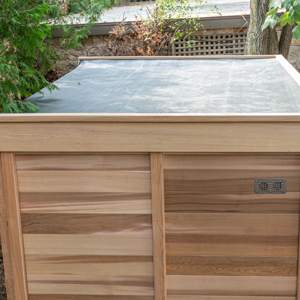 CU670 Outdoor Pure Cube Sauna - Clear Red Cedar