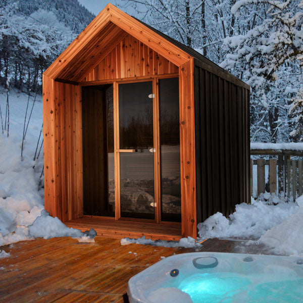 Pure Cube Hudson Sauna - Knotty Red Cedar