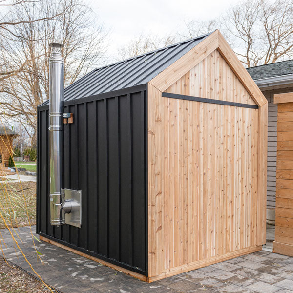 Pure Cube Hudson Sauna - Knotty Red Cedar