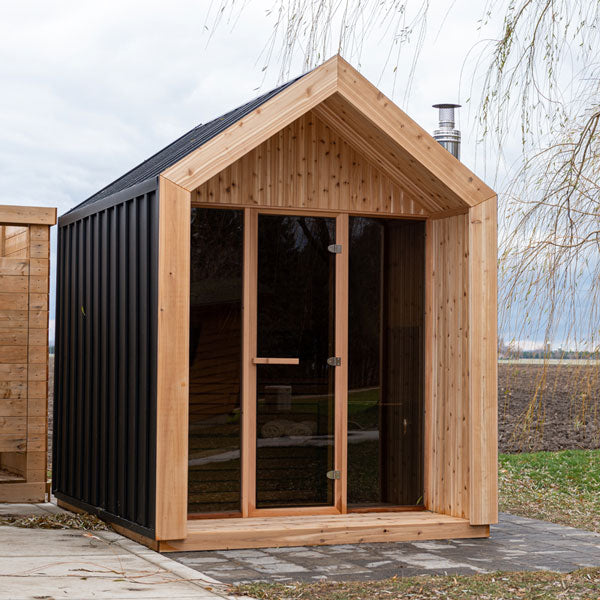Pure Cube Hudson Sauna - Knotty Red Cedar