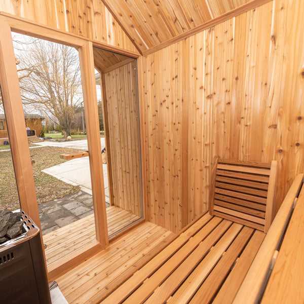 Pure Cube Hudson Sauna - Knotty Red Cedar