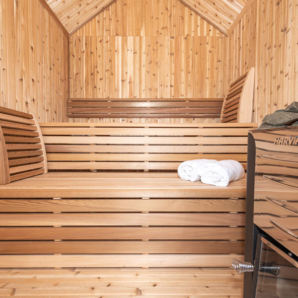 Pure Cube Hudson Sauna - Knotty Red Cedar