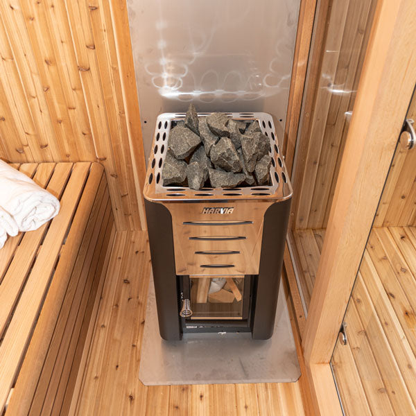 Pure Cube Hudson Sauna - Knotty Red Cedar