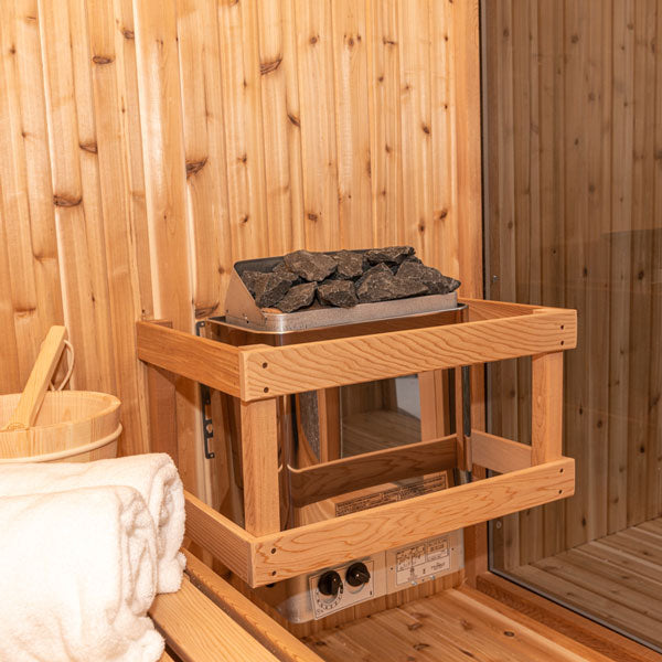 Pure Cube Hudson Sauna - Knotty Red Cedar