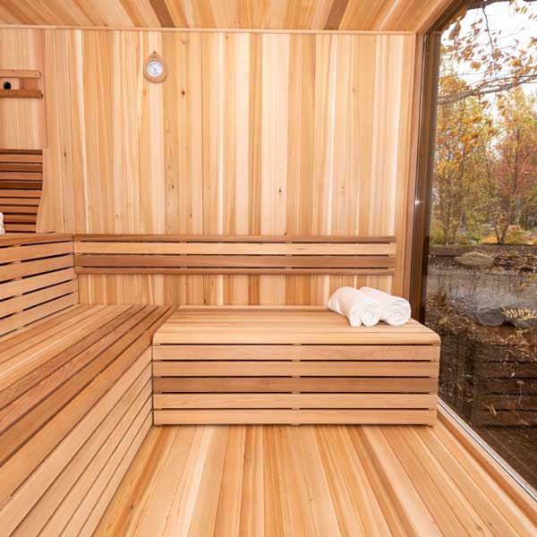 Pure Cube Neptune Sauna - Clear Red Cedar