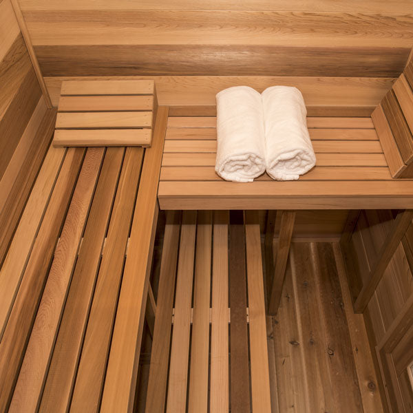 5'x6' (150x182cm) Outdoor Cabin Sauna - Clear Cedar