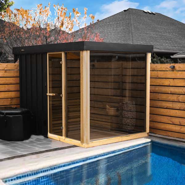 Pure Cube Orion Sauna - Clear Red Cedar