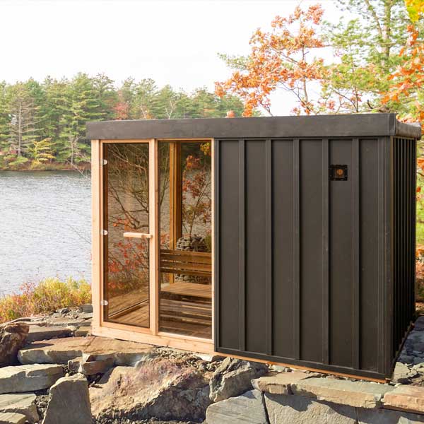 Pure Cube Orion Sauna - Knotty Red Cedar