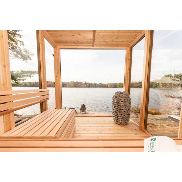 Pure Cube Orion Sauna - Knotty Red Cedar