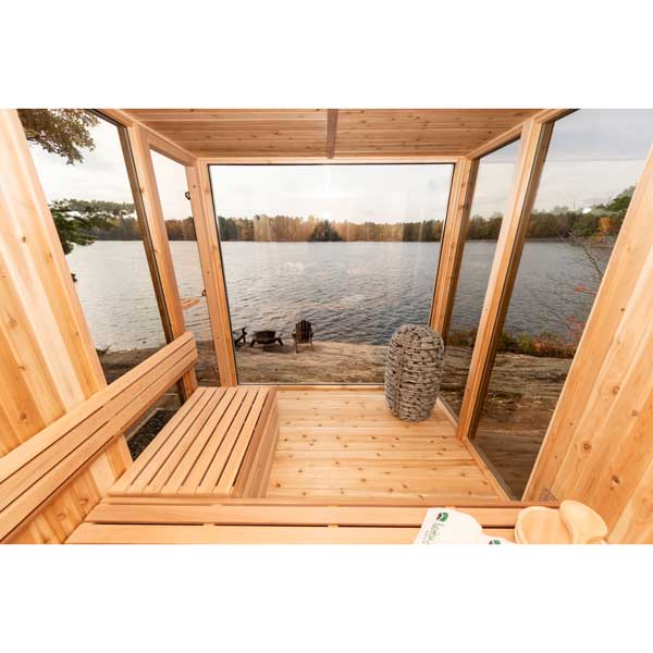Pure Cube Orion Sauna - Knotty Red Cedar