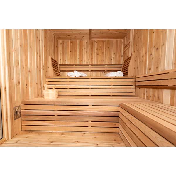 Pure Cube Orion Sauna - Knotty Red Cedar