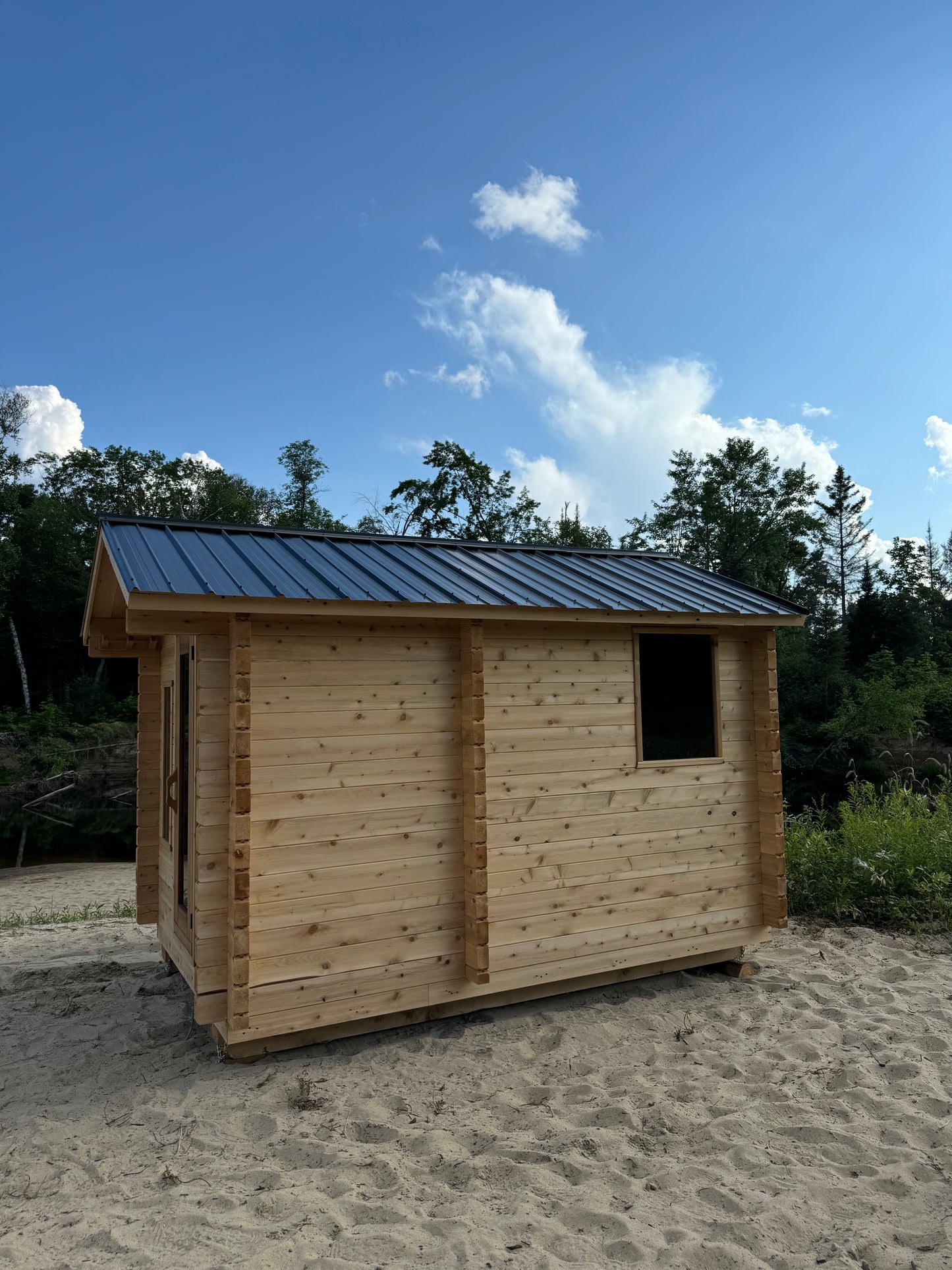 Bunkie 8x12 Sauna with 4’ Changeroom