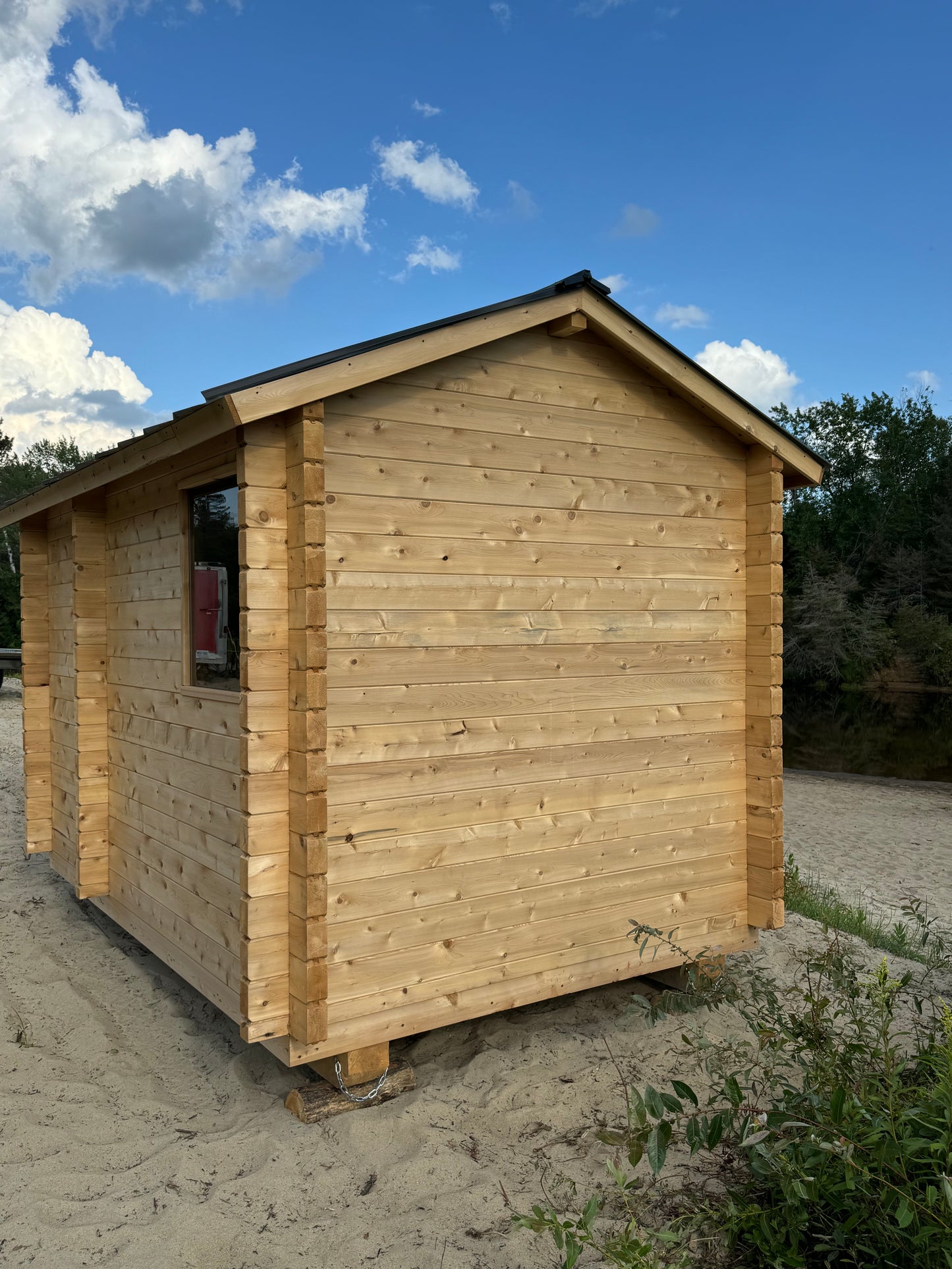 Bunkie 8x12 Sauna with 4’ Changeroom