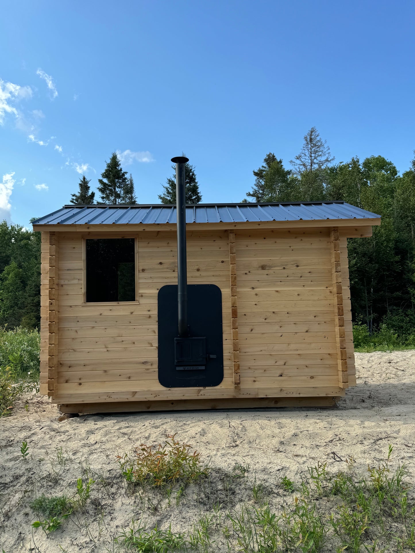 Bunkie 8x12 Sauna with 4’ Changeroom