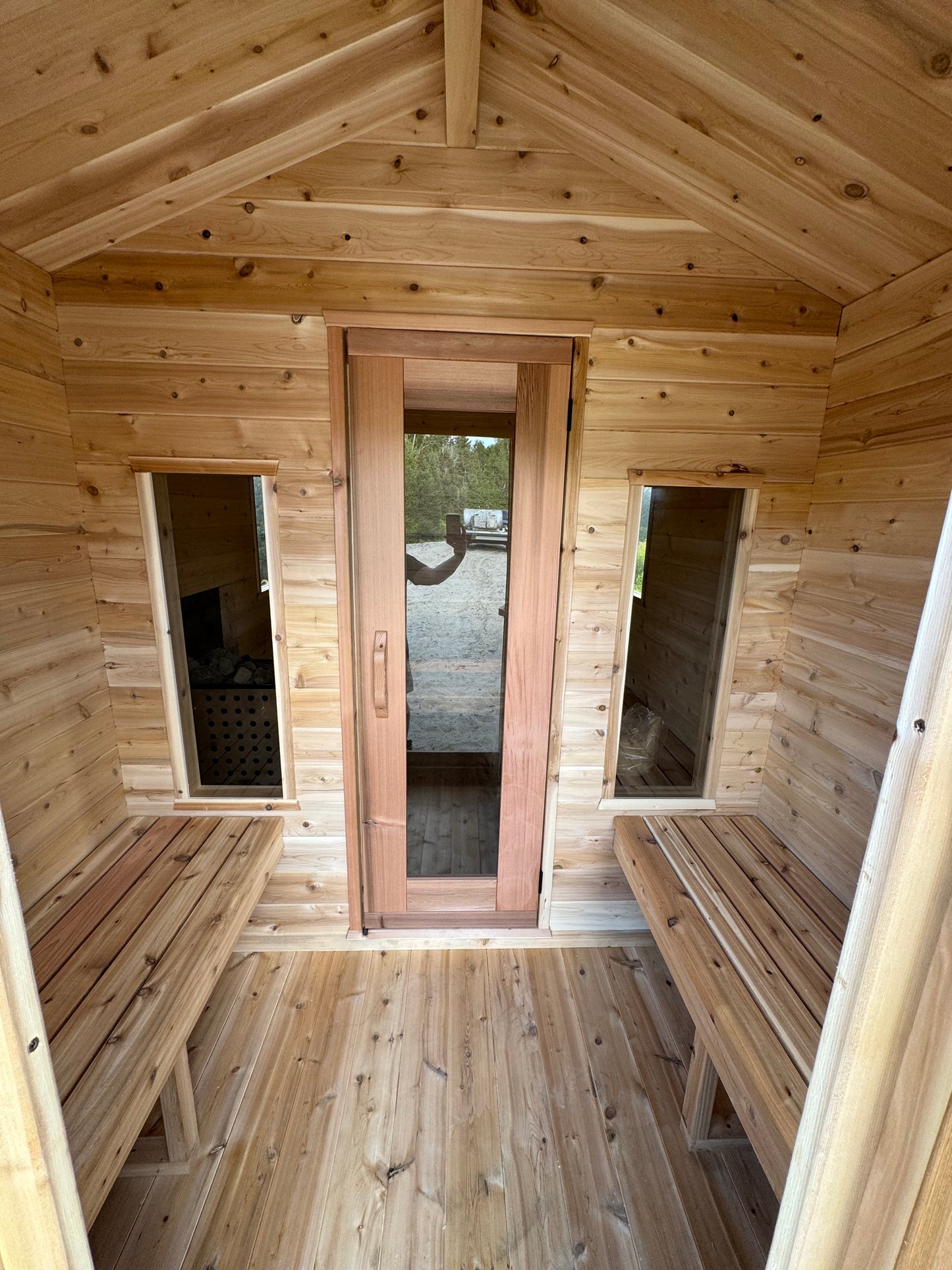 Bunkie 8x12 Sauna with 4’ Changeroom