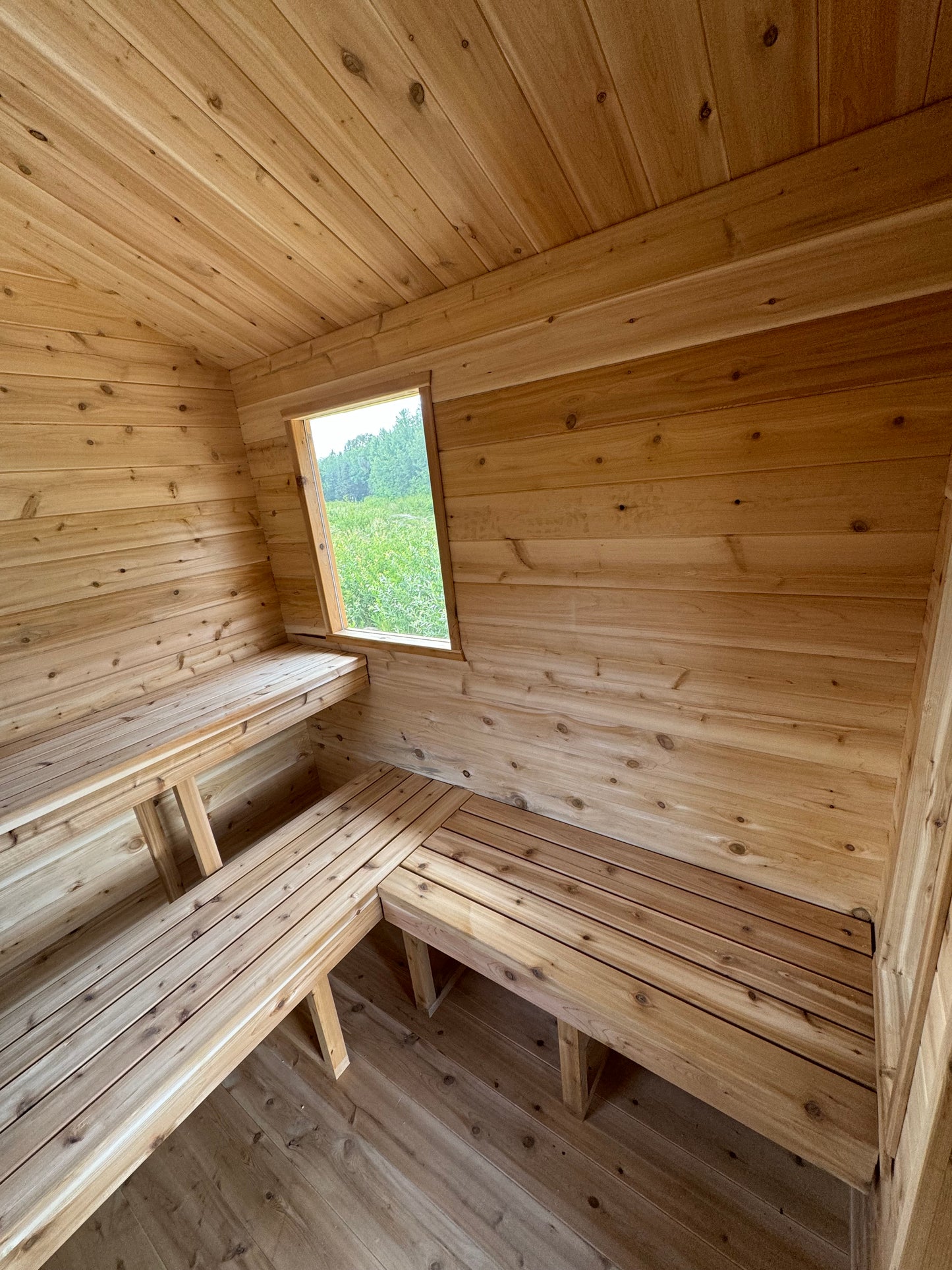 Bunkie 8x12 Sauna with 4’ Changeroom