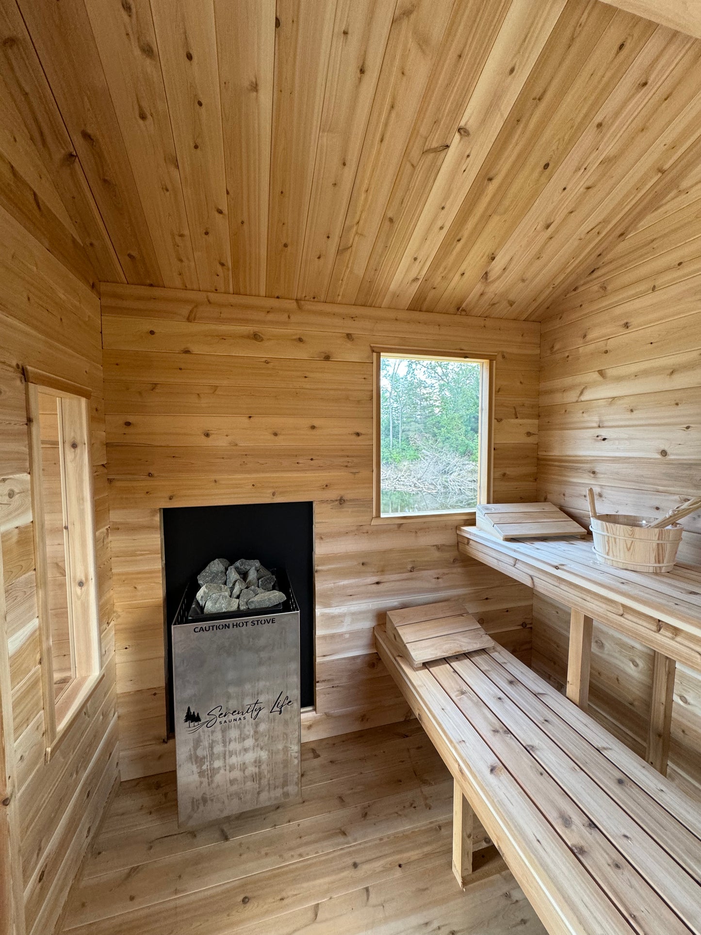 Bunkie 8x12 Sauna with 4’ Changeroom